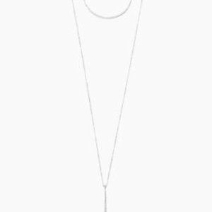 Stella & Dot Kari Layered Necklace - Silver